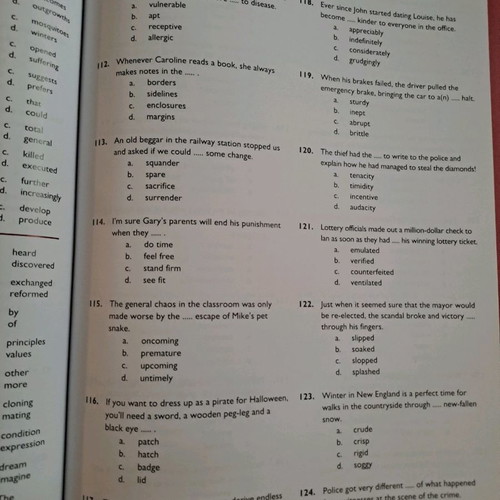 English learning books used for Michigan Proficiency exam