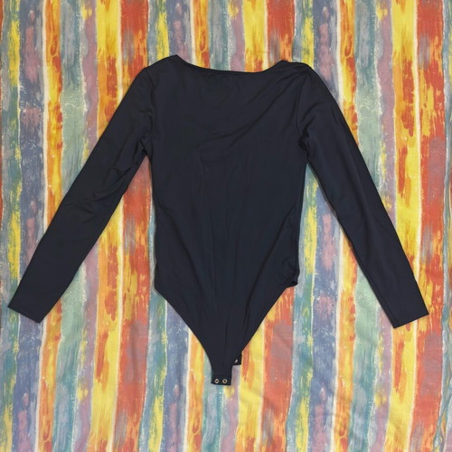 Stradivarius blue bodysuit with heart neckline, like new, size S