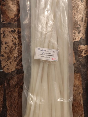 Cable ties white large new