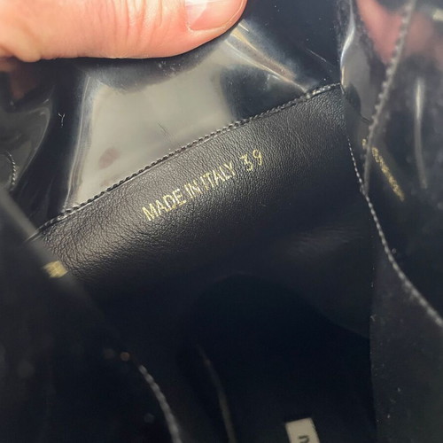 Miu Miu patent rain boots used, black, size 39