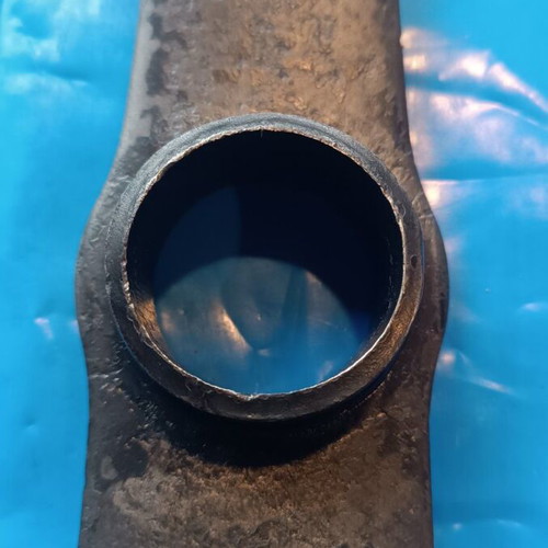 Handmade tsapokasmas new, kiln-painted forged steel tool