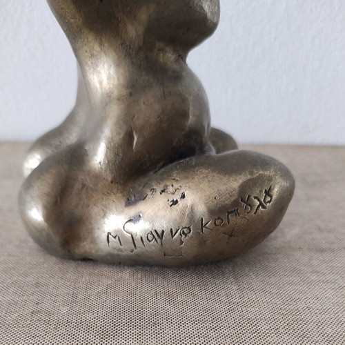 Bronze female body micro sculpture used, M. Giannakopoulou