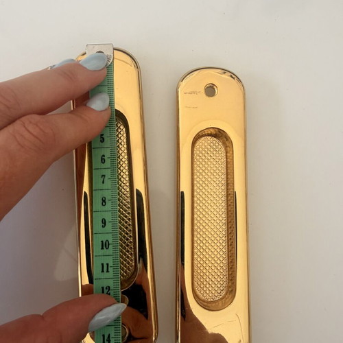 Colombo sliding door handles gold set used