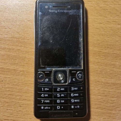 Sony Ericsson C510 used untested black mobile phone