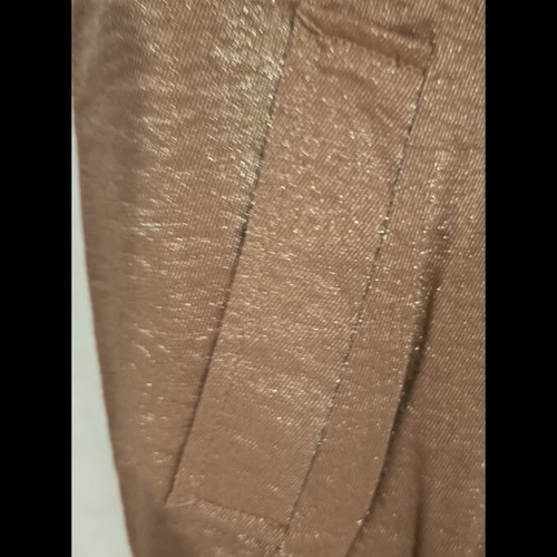 Pink Woman beige vest with zipper and elastic waist like new