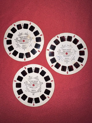View Master Mickey Mouse and Friends reels used, 1991 Disney classics