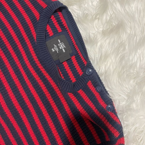 H&M cotton sweater used, size XL, blue and red