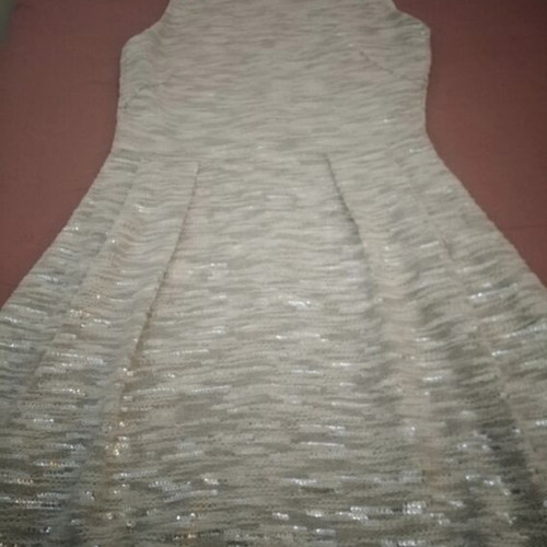 H&M Women's Midi Dress with Sequins L - XL Like New, Gray