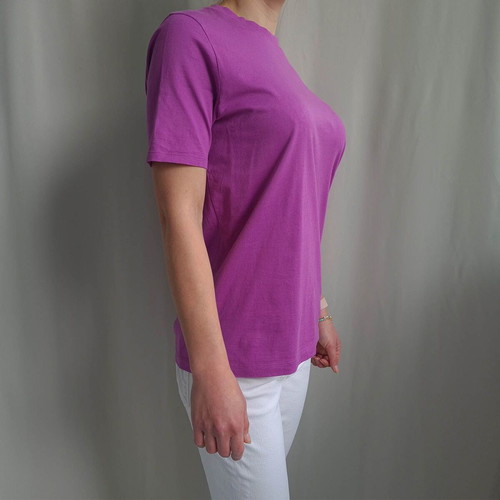 Acne Studios women's designer T-shirt size M, 100% cotton, like new, purple
