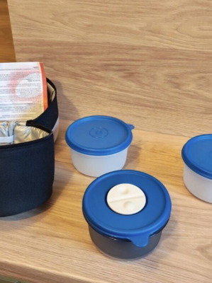Office and school set with insulated bag and 3 containers