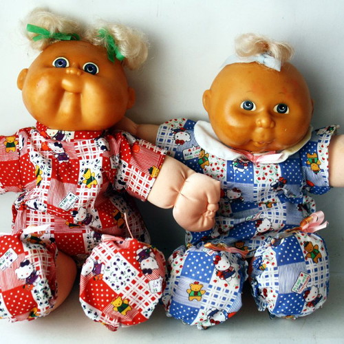 Cabbage Patch Kids KO 33cm vintage 90's dolls new, pack of 2