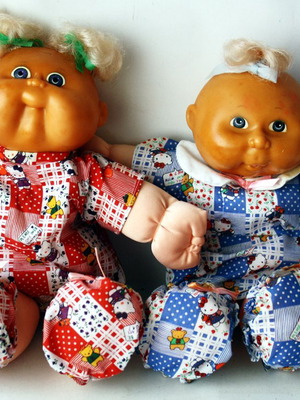 Cabbage Patch Kids KO 33cm vintage 90's dolls new, pack of 2