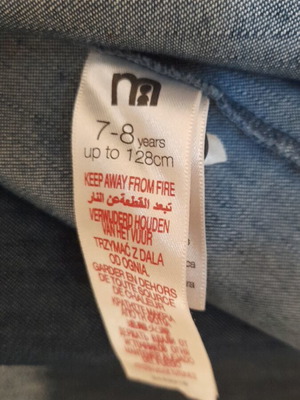 Φόρεμα τζιν Mothercare για 7-8 ετών, 128 εκ. νέο