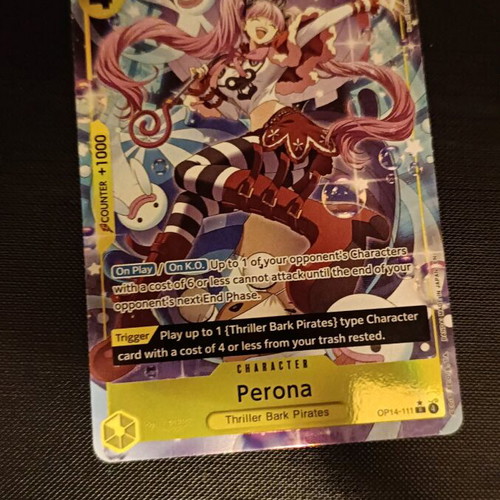 One Piece TCG Perona Alt Art OP14-111 mint condition