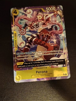 One Piece TCG Perona Alt Art OP14-111 mint condition