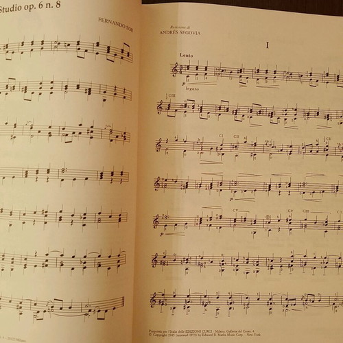 20 Studies for Guitar Fernando Sor like new