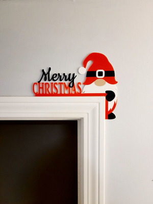 Merry Christmas Gnome door decoration new in 2 colors