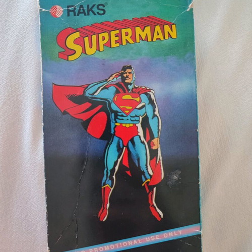 Superman Raks vintage VHS tape used collectible