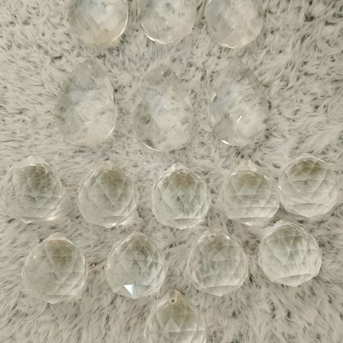 Set of 3 crystals for chandeliers new