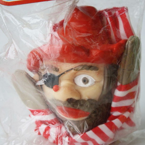 Voyot puppet figure pirate for puppet theater new, vintage 70's