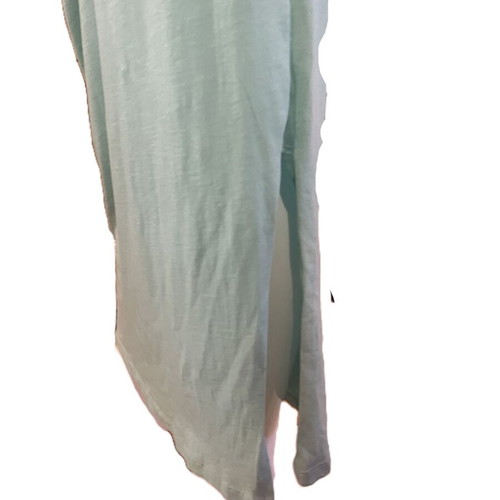 Cotton maxi dress L new, greenish color