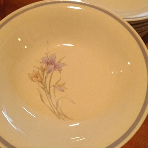 Dish set like new, 24 pieces with floral design