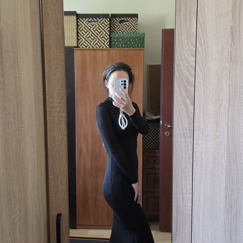Set of 4 dresses, black leather, black long with tulle, black puff sleeve, cream