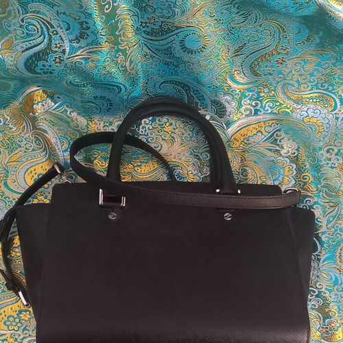 Michael Kors Selma leather handbag, medium size, black