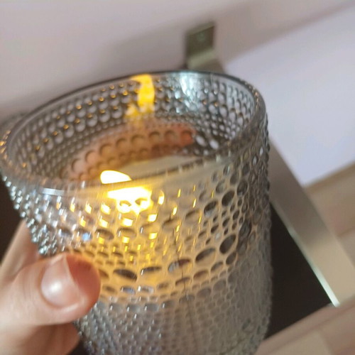 Glass decorative candle holders