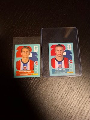 Αυτοκόλλητα Norway Players Haaland και Ødegaard FIFA World Cup 2026 καινούργια