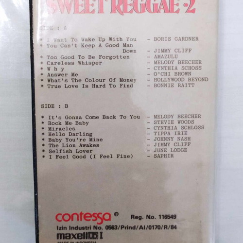 Sweet Reggae 2 cassette used
