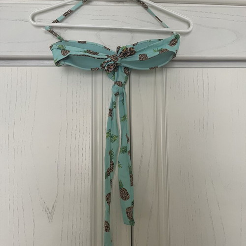 Calzedonia kids' bikini 13-14 years turquoise with pineapples