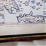  Παλιος χάρτης της Ελλάδας γκραβουρα