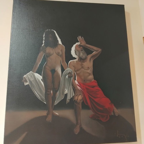 Oil painting on canvas "Angel" by Angelos Panagiotou like new