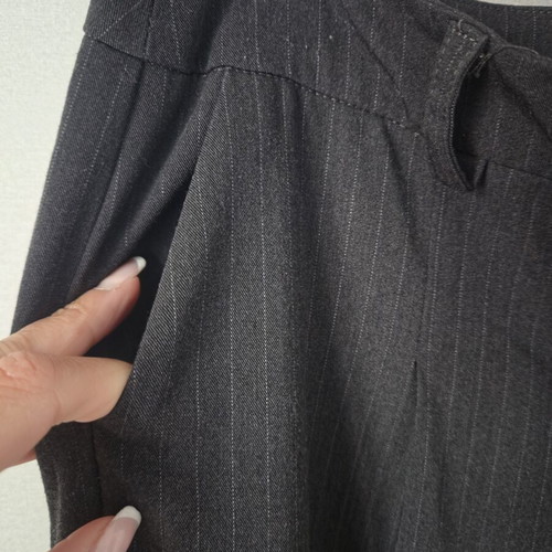 Office pants Rebecca Blu size M like new, dark gray with stripe
