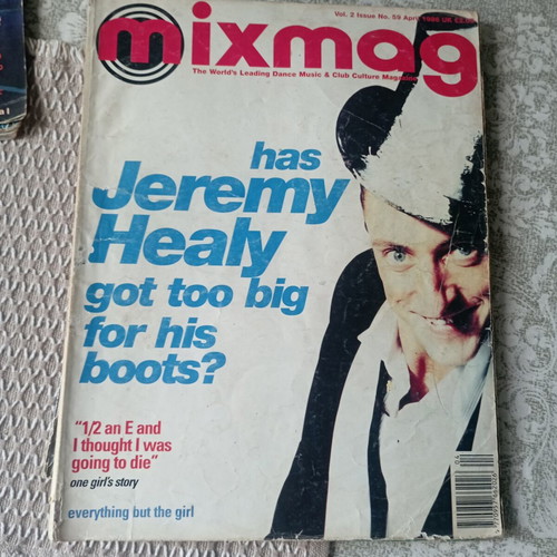 Mixmag Vol. 2 Issue No. 59 April 1996 magazine used, Jeremy Healy feature