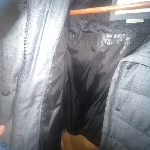 Geox thick jacket like new, unisex, gray with large pockets