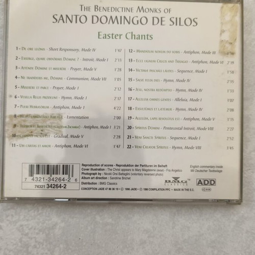 The Benedictine Monks Of Santo Domingo De Silos Easter Chants CD used