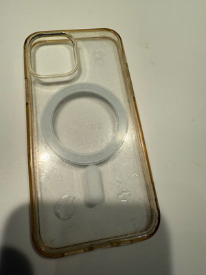 iPhone 12 Pro case used transparent