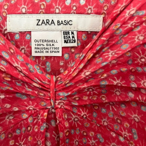 Zara silk top 100% new, unworn size M