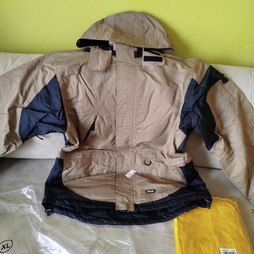Atlantis men's work and waterproof jacket new, size XL, black and brown