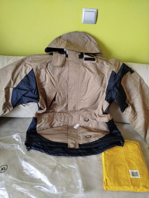 Atlantis men's work and waterproof jacket new, size XL, black and brown