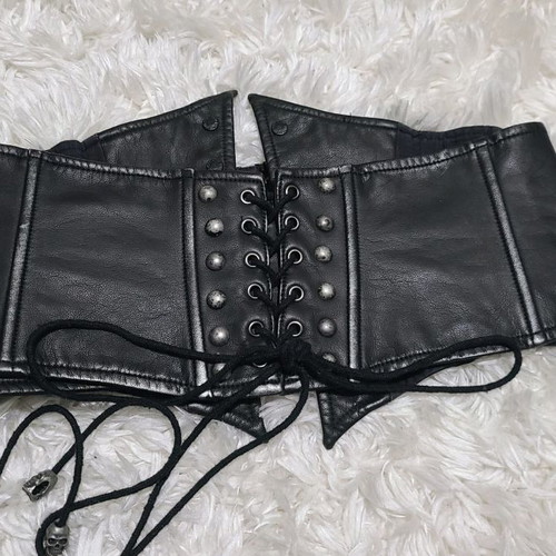 Punk Rave corset belt used, goth steam punk vintage cosplay