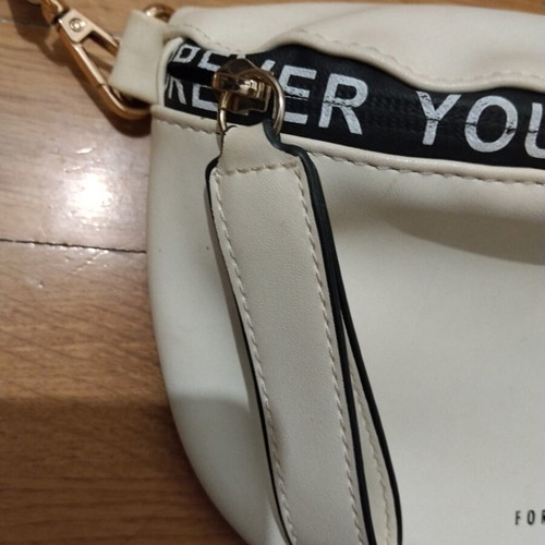 Women's crossbody bag, white-beige