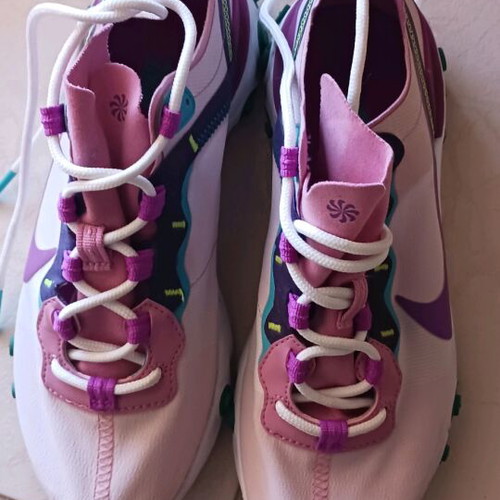 Nike React athletic shoes like new, size 38, blue and pink