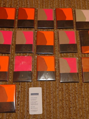 Designer mini cards new, set with envelopes Le Typographe