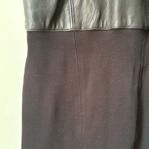 Helmut Lang Gala Leather Combo Dress like new, black, XS