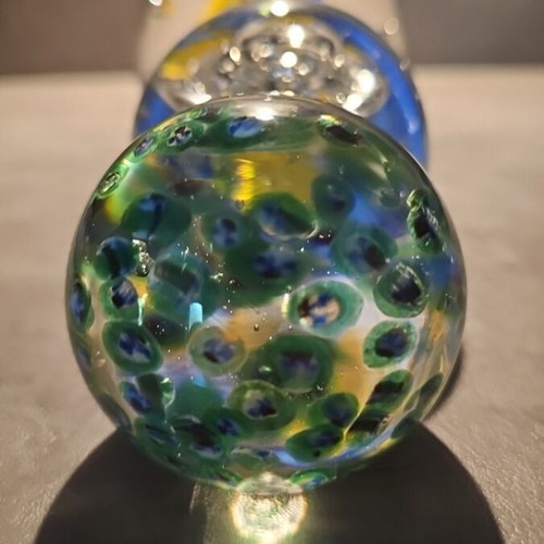 Set of 3 vintage glass paperweights