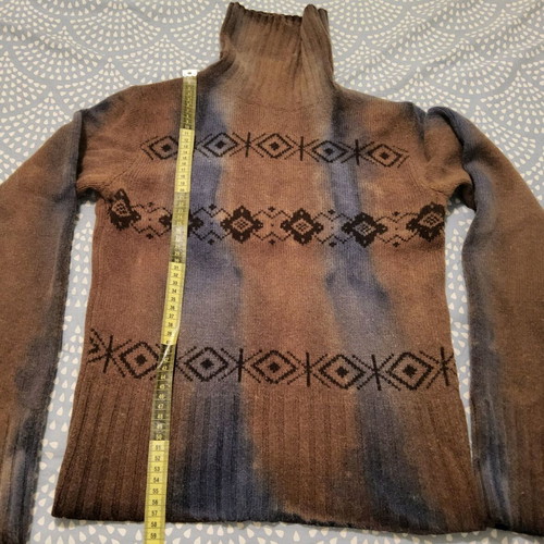 Marlboro Classics women's wool sweater used, size S-M, brown multicolor
