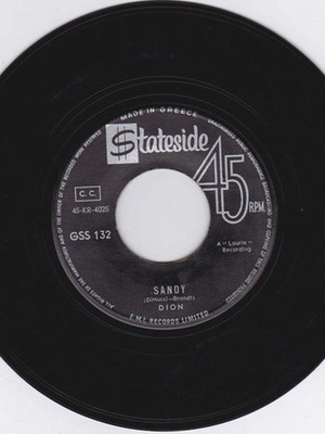 Dion Sandy / Faith 7'' βινύλιο μεταχειρισμένο, ποπ, 1963